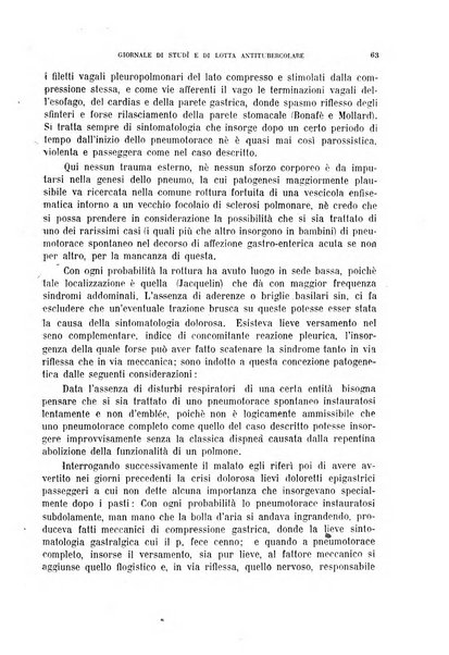 Tubercolosi giornale di studi e di lotta antitubercolare