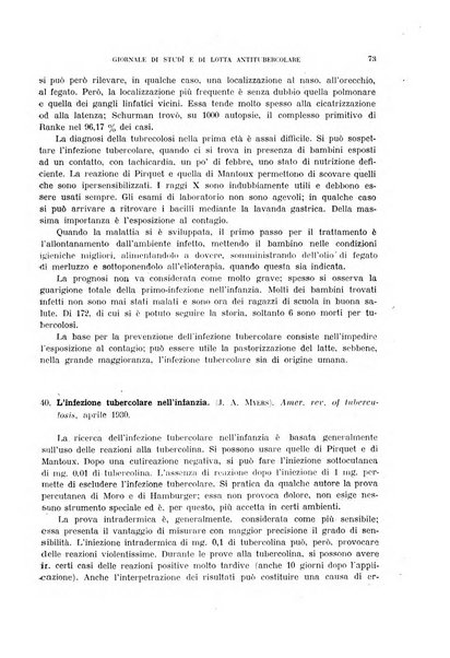 Tubercolosi giornale di studi e di lotta antitubercolare