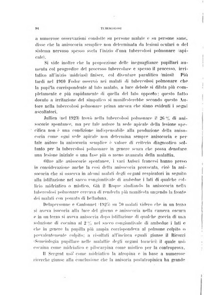 Tubercolosi giornale di studi e di lotta antitubercolare