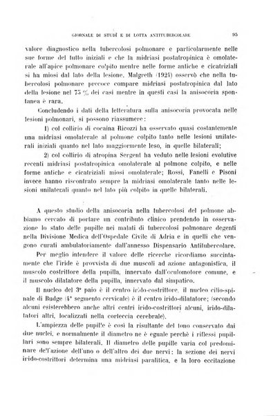 Tubercolosi giornale di studi e di lotta antitubercolare