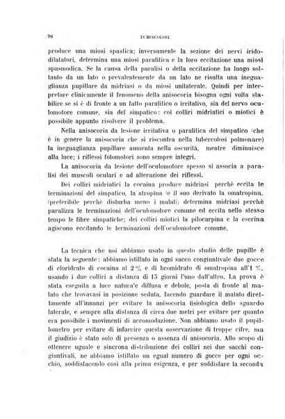 Tubercolosi giornale di studi e di lotta antitubercolare