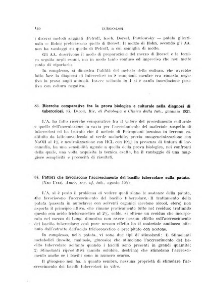 Tubercolosi giornale di studi e di lotta antitubercolare