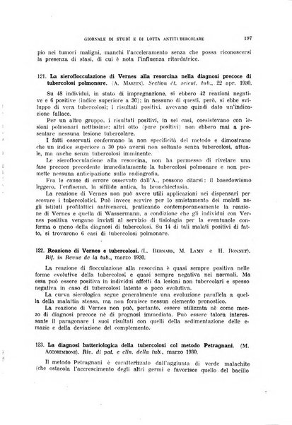 Tubercolosi giornale di studi e di lotta antitubercolare