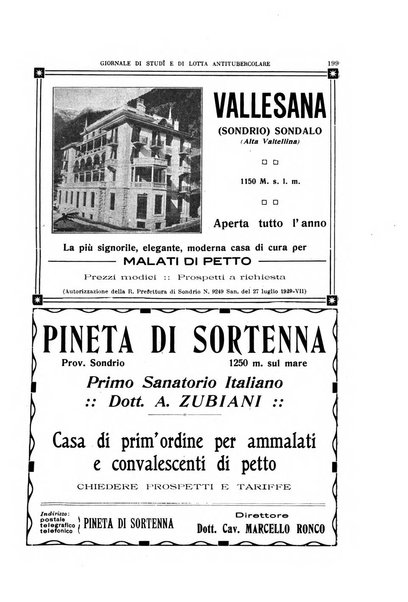 Tubercolosi giornale di studi e di lotta antitubercolare