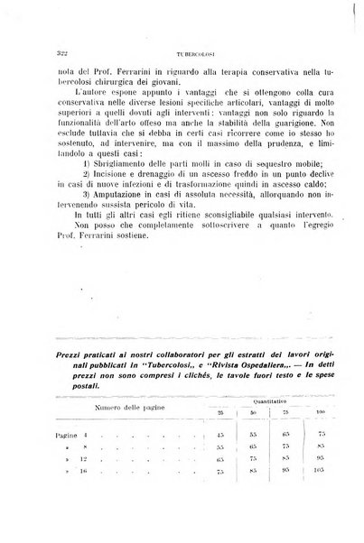 Tubercolosi giornale di studi e di lotta antitubercolare