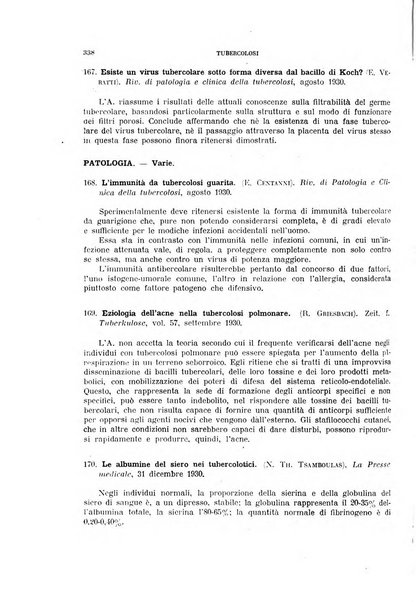 Tubercolosi giornale di studi e di lotta antitubercolare