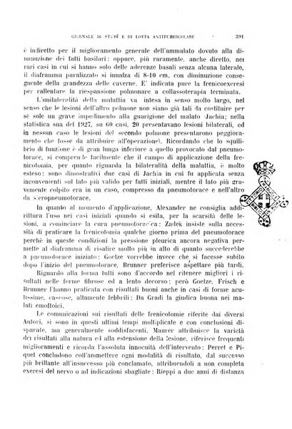 Tubercolosi giornale di studi e di lotta antitubercolare