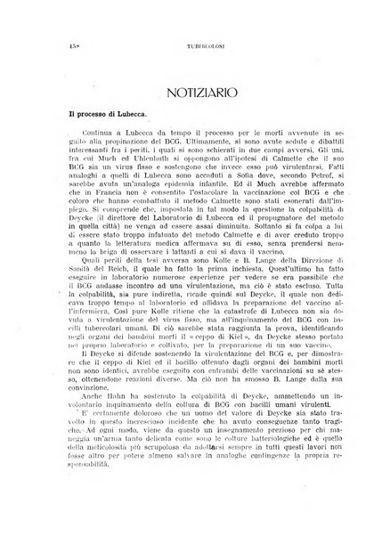 Tubercolosi giornale di studi e di lotta antitubercolare