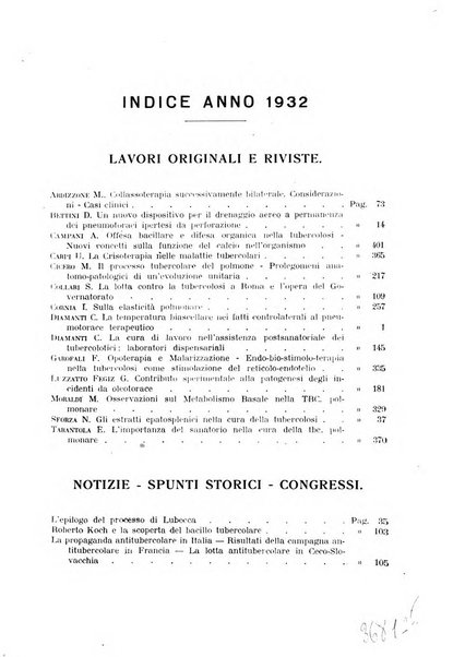 Tubercolosi giornale di studi e di lotta antitubercolare