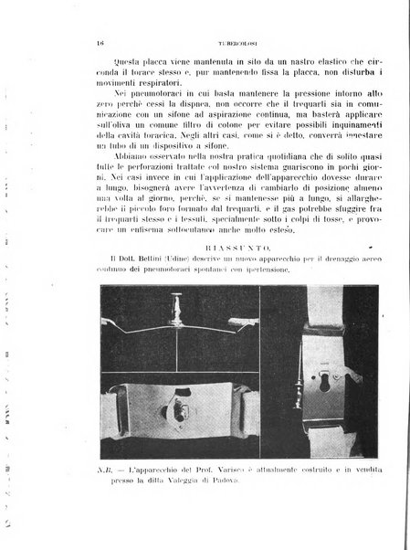 Tubercolosi giornale di studi e di lotta antitubercolare