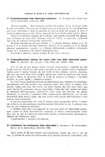 Tubercolosi giornale di studi e di lotta antitubercolare