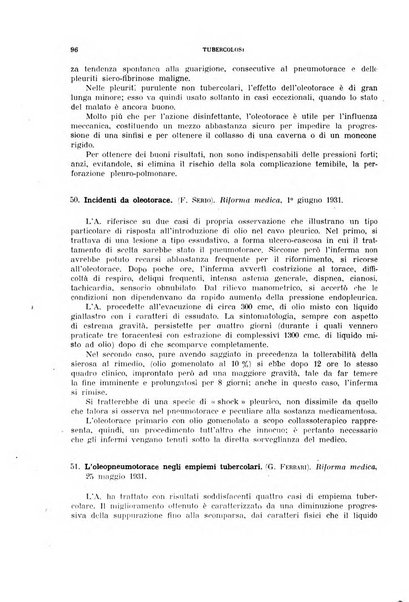 Tubercolosi giornale di studi e di lotta antitubercolare