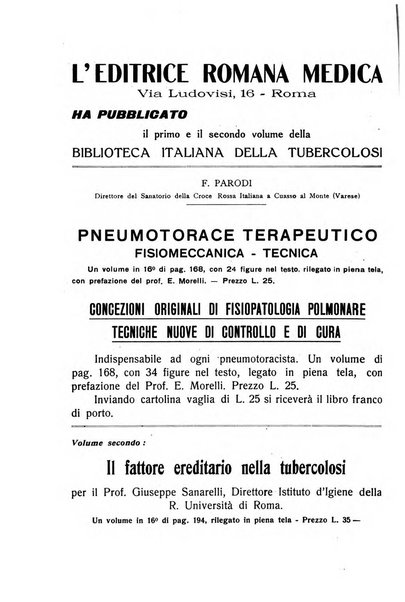 Tubercolosi giornale di studi e di lotta antitubercolare