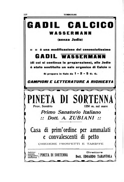 Tubercolosi giornale di studi e di lotta antitubercolare