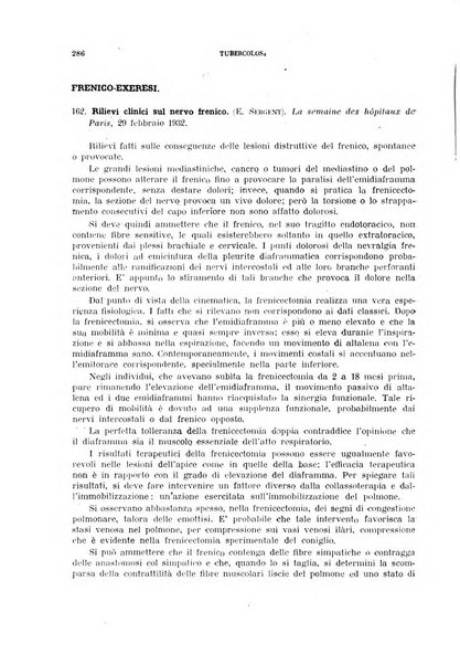 Tubercolosi giornale di studi e di lotta antitubercolare