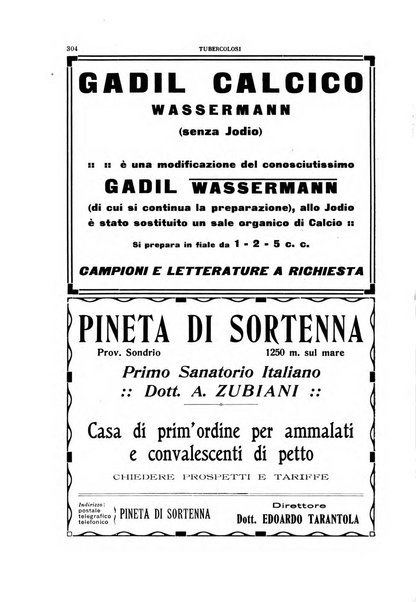 Tubercolosi giornale di studi e di lotta antitubercolare