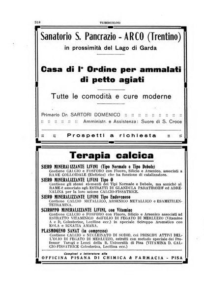 Tubercolosi giornale di studi e di lotta antitubercolare