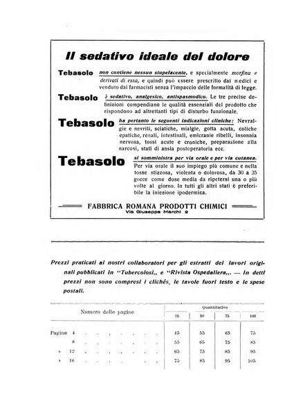 Tubercolosi giornale di studi e di lotta antitubercolare