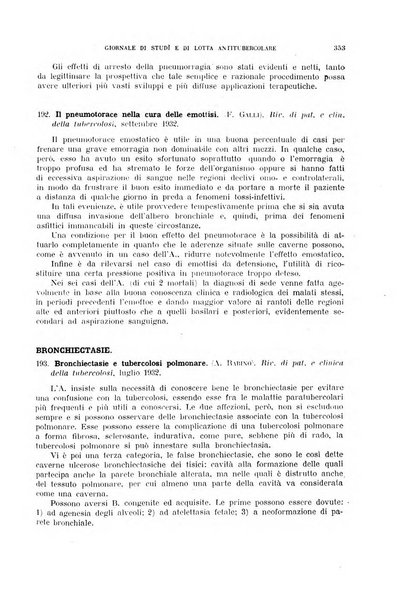 Tubercolosi giornale di studi e di lotta antitubercolare