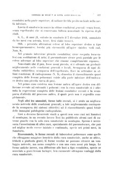 Tubercolosi giornale di studi e di lotta antitubercolare