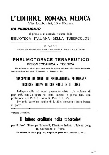 Tubercolosi giornale di studi e di lotta antitubercolare