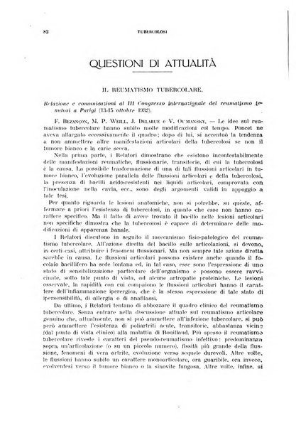 Tubercolosi giornale di studi e di lotta antitubercolare