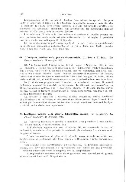 Tubercolosi giornale di studi e di lotta antitubercolare