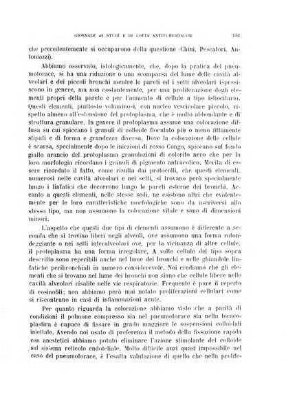 Tubercolosi giornale di studi e di lotta antitubercolare