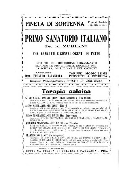 Tubercolosi giornale di studi e di lotta antitubercolare