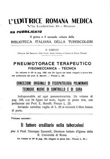 Tubercolosi giornale di studi e di lotta antitubercolare