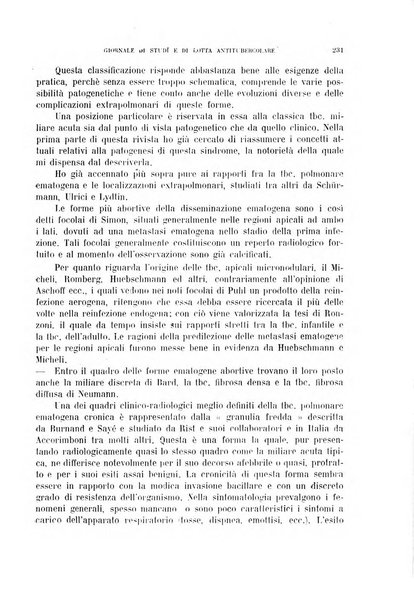 Tubercolosi giornale di studi e di lotta antitubercolare