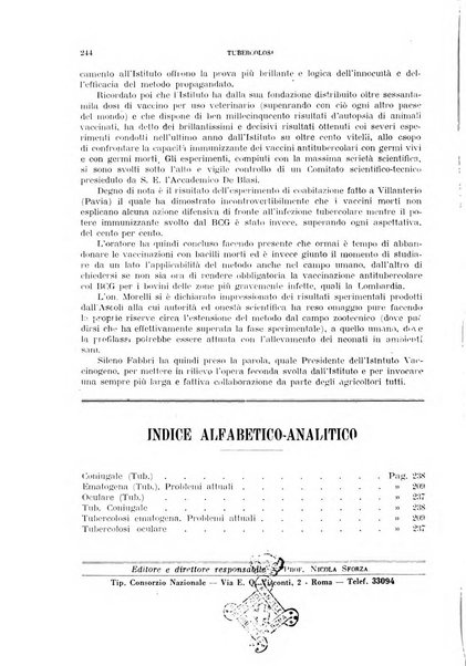 Tubercolosi giornale di studi e di lotta antitubercolare