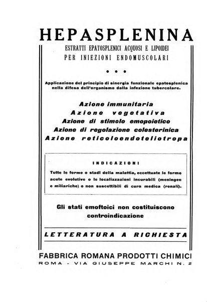 Tubercolosi giornale di studi e di lotta antitubercolare