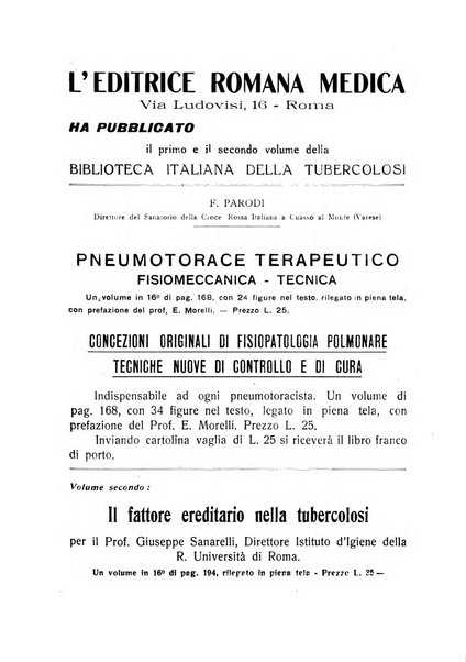 Tubercolosi giornale di studi e di lotta antitubercolare