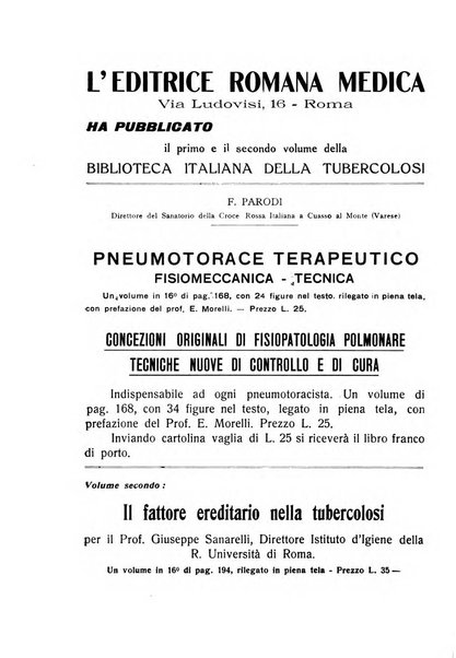 Tubercolosi giornale di studi e di lotta antitubercolare