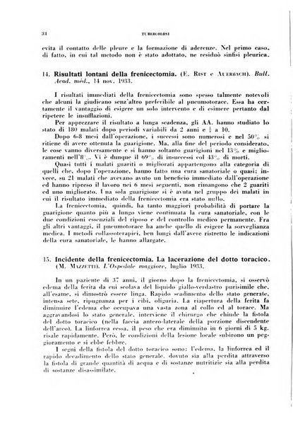 Tubercolosi giornale di studi e di lotta antitubercolare