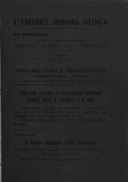 Tubercolosi giornale di studi e di lotta antitubercolare