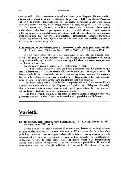 Tubercolosi giornale di studi e di lotta antitubercolare