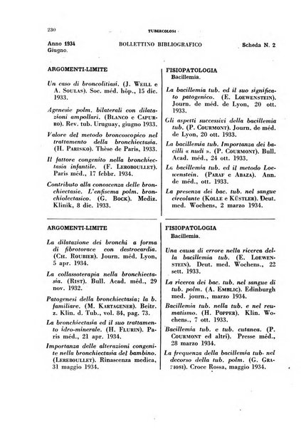 Tubercolosi giornale di studi e di lotta antitubercolare