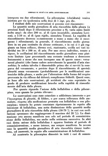 Tubercolosi giornale di studi e di lotta antitubercolare