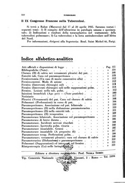 Tubercolosi giornale di studi e di lotta antitubercolare