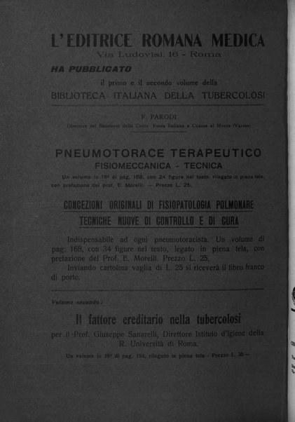 Tubercolosi giornale di studi e di lotta antitubercolare