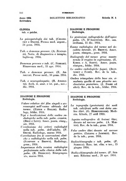 Tubercolosi giornale di studi e di lotta antitubercolare