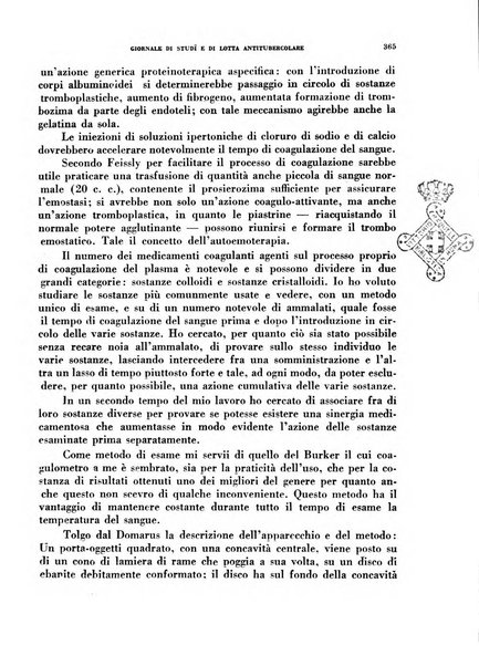 Tubercolosi giornale di studi e di lotta antitubercolare