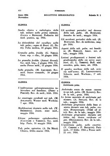 Tubercolosi giornale di studi e di lotta antitubercolare