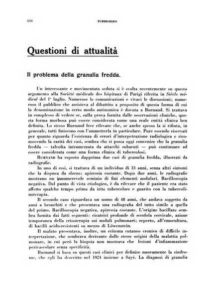 Tubercolosi giornale di studi e di lotta antitubercolare