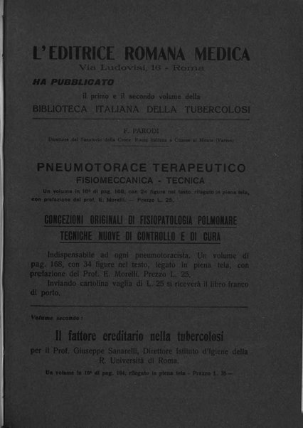 Tubercolosi giornale di studi e di lotta antitubercolare