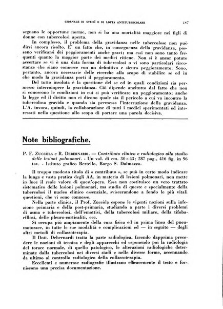 Tubercolosi giornale di studi e di lotta antitubercolare