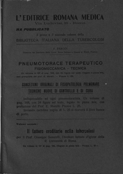 Tubercolosi giornale di studi e di lotta antitubercolare