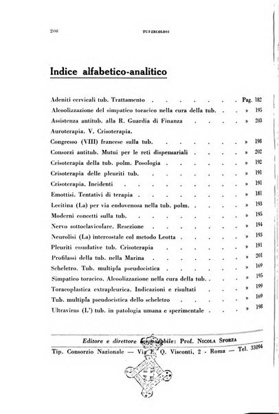 Tubercolosi giornale di studi e di lotta antitubercolare